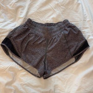 lululemon athletica gray hotty hot shorts